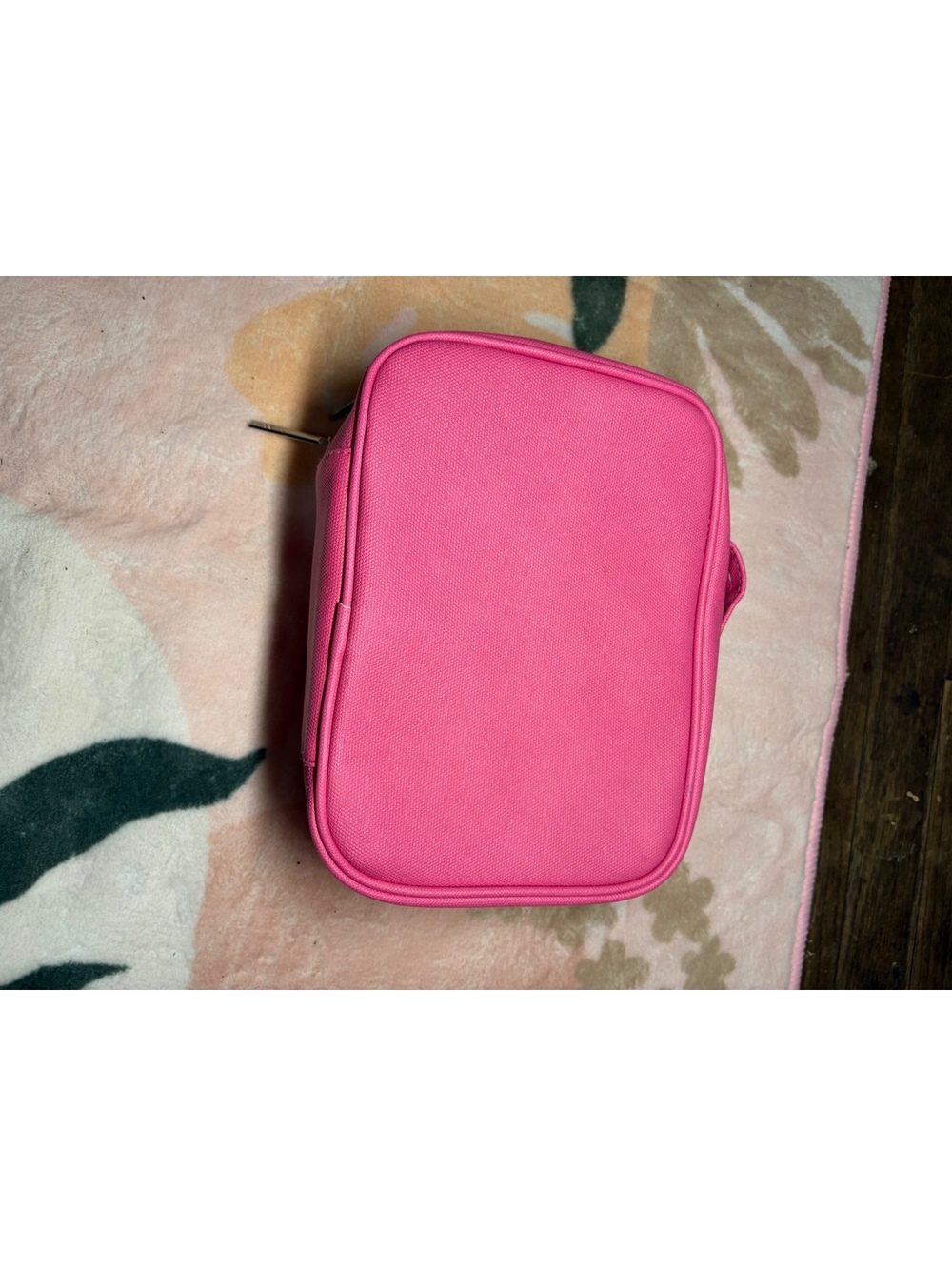 Lancôme Pink Makeup Train Case Cosmetic Travel Organizer Bag